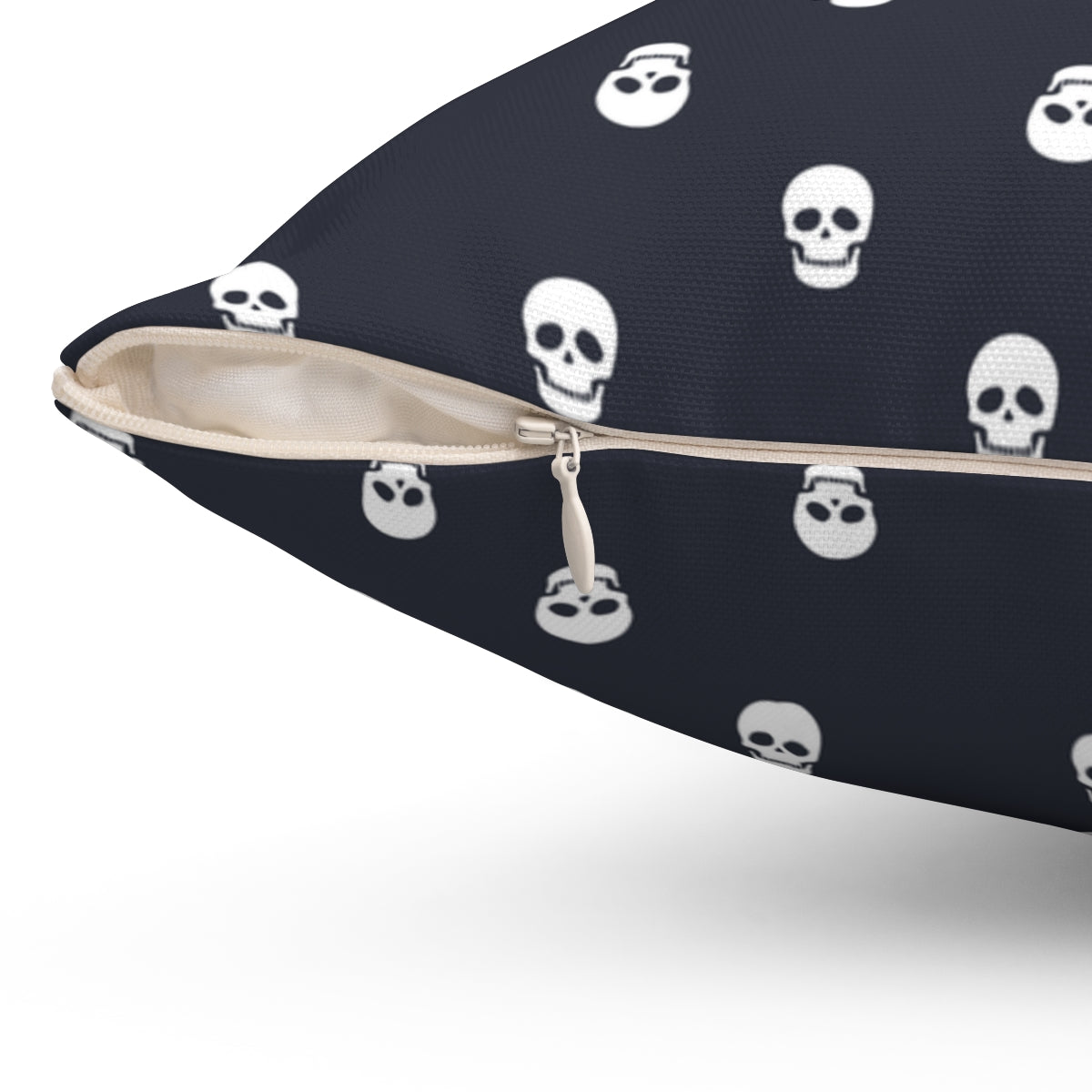 Scary Skulls Pillow Cover / Halloween / Dark Gray