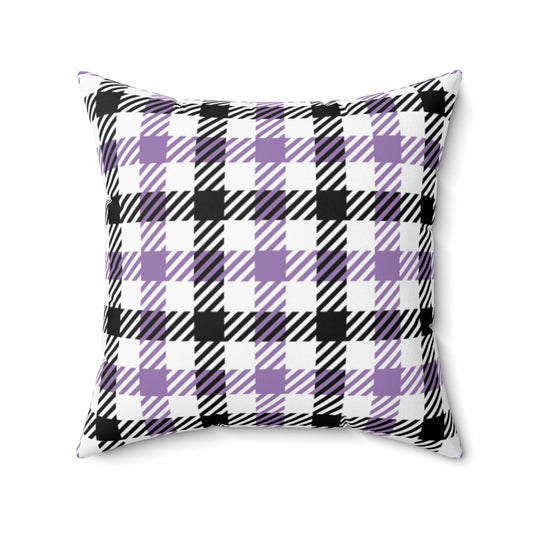 Astoria Plaid Pillow Cover / Halloween / Purple