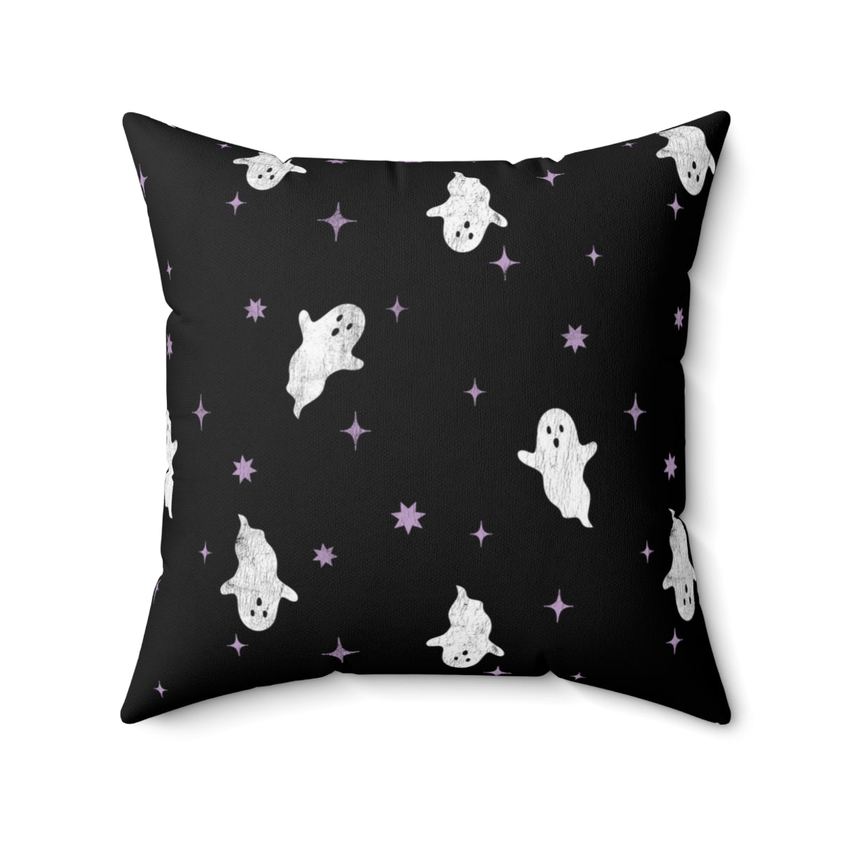 Celestial Ghosts Pillow Cover / Halloween / Black Purple