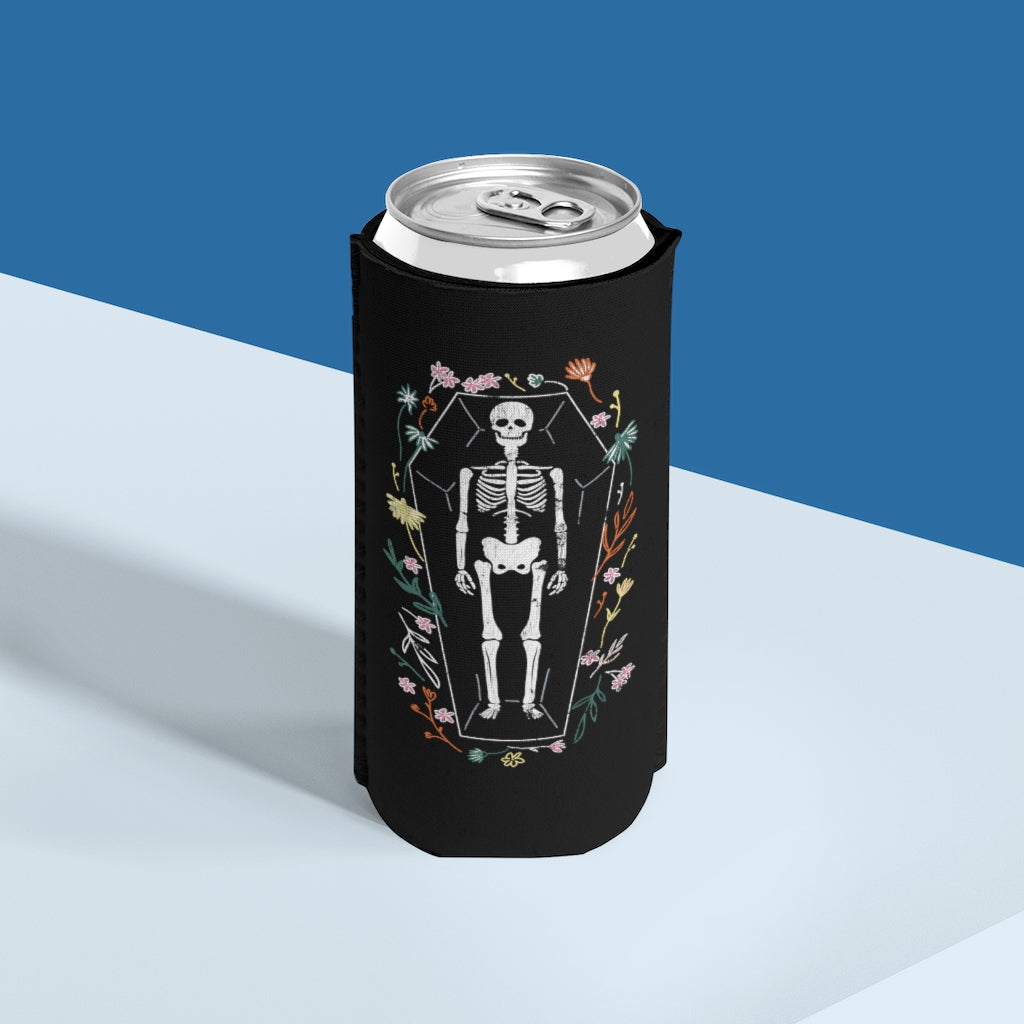 Skeleton / Slim Can Cooler / Black