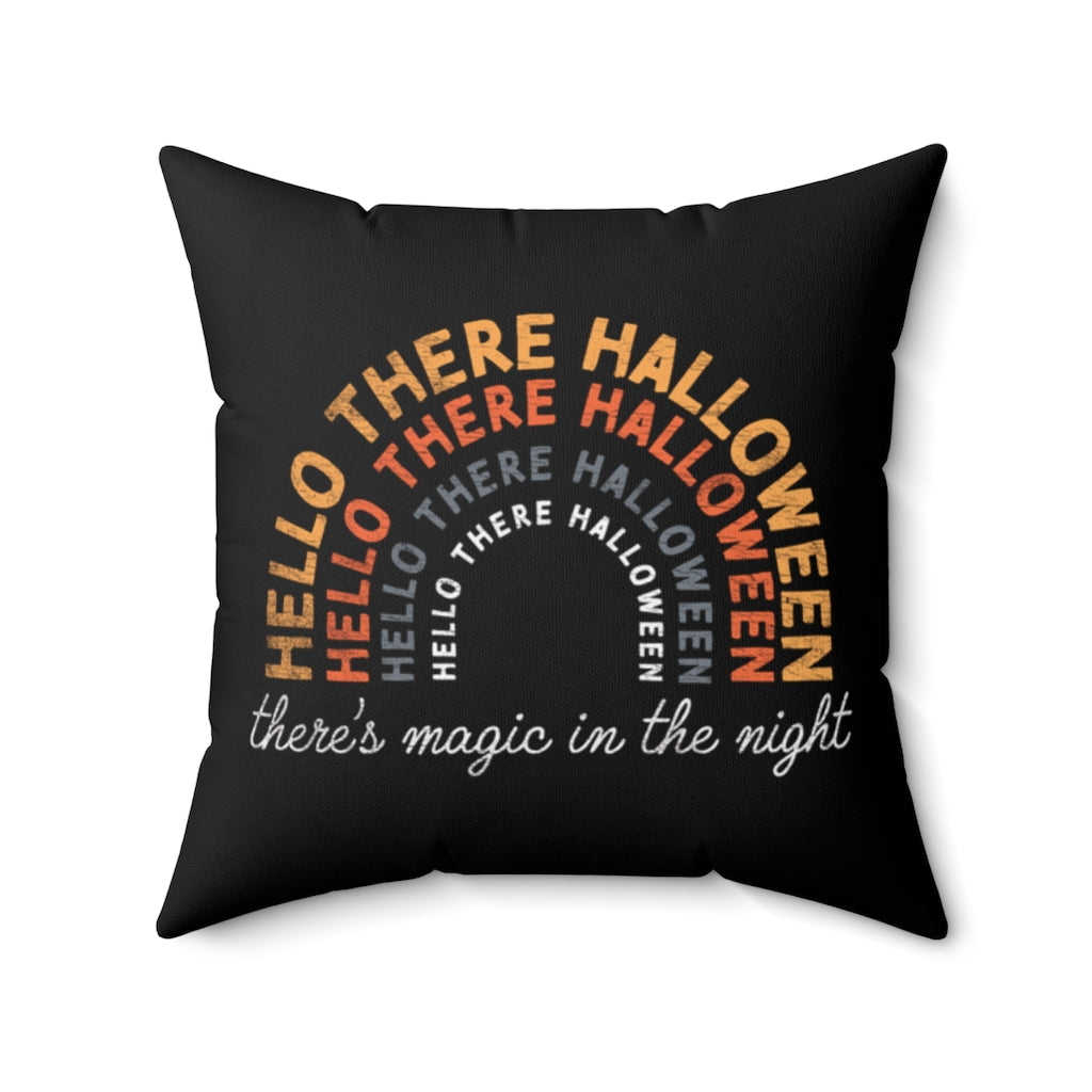 Hello There Halloween Pillow Cover / Halloween / Black