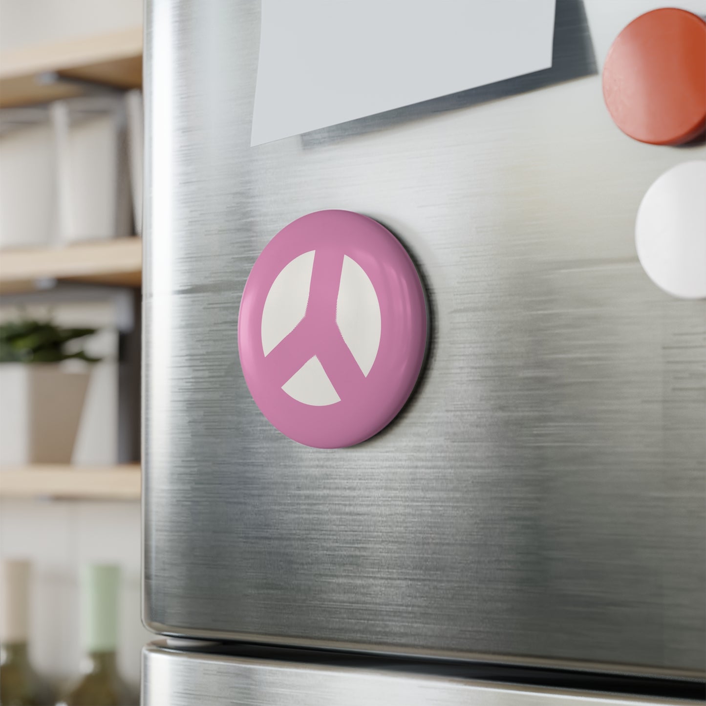 Peace Sign Magnet / Pink